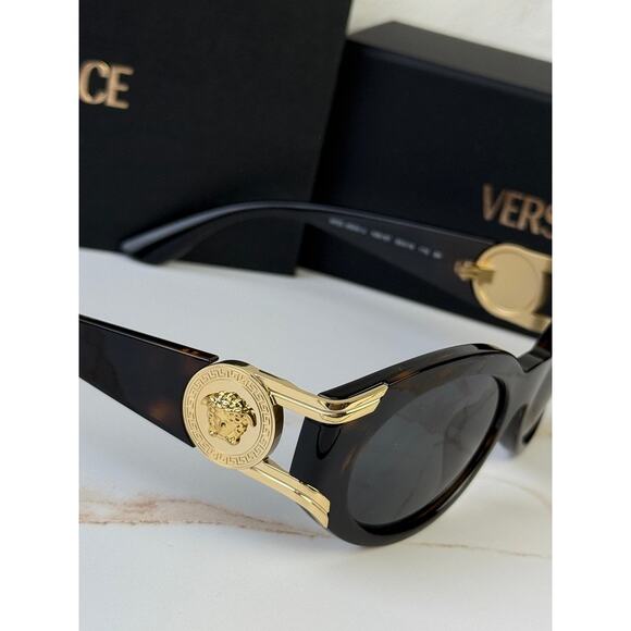 NEW Versace VE4503D Medusa Havana Brown Cat Eye Sunglasses main image 5